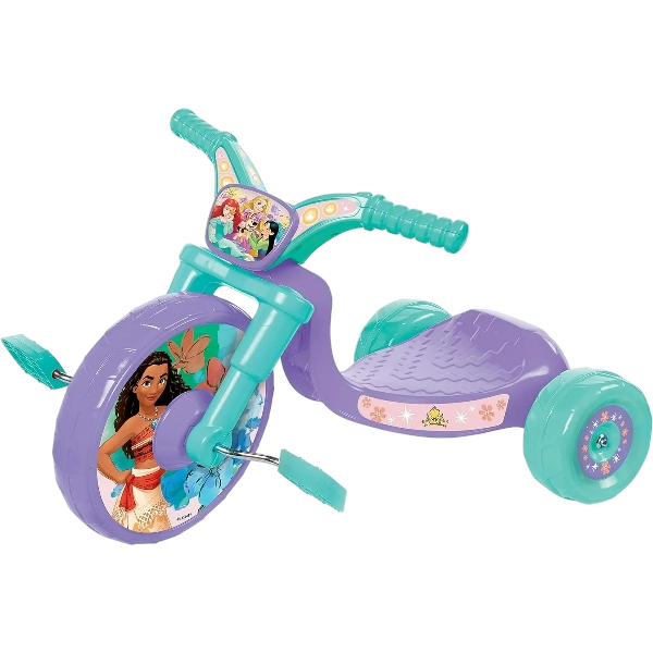 Fly Wheel Disney Princess Junior Cruiser Tricycle with 10-Inch Front Wheel, Ages 2-4